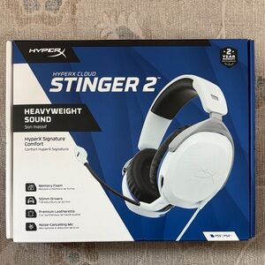 Hype Cloud Stinger 2 Headset - Black and White for PS4 PS5 PlayStation